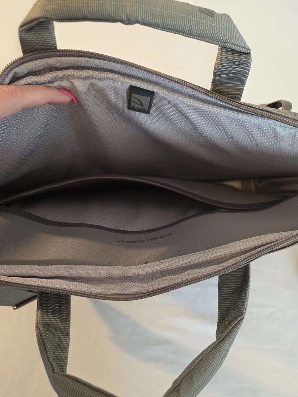 Tucano Grey Laptop Briefcase Bag -